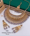 8 MS Antique Diamond Chokar Set Wholesale Market In Surat
